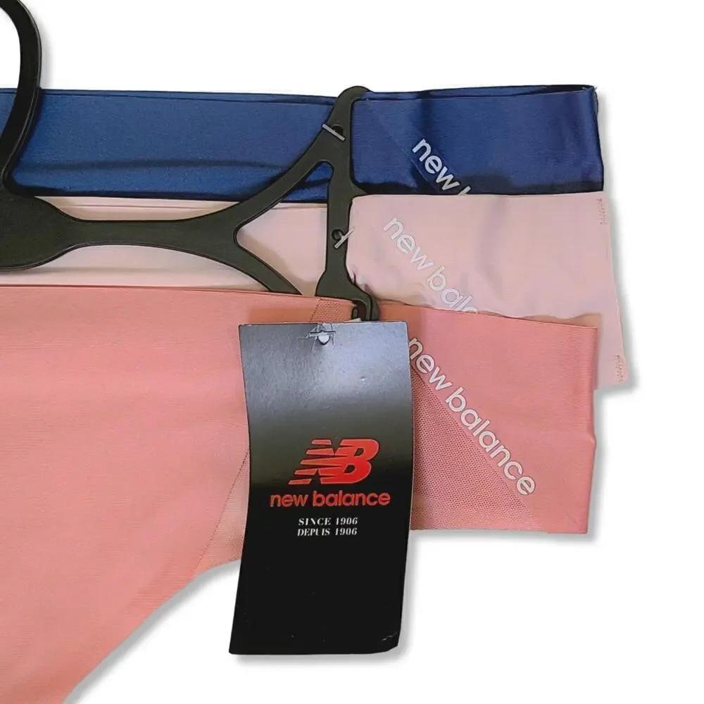 NWT New Balance Women's 3-Pack No-Show Laser-cut Bonded Thong